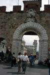 Archway, City Wall, Tower, Pisa, Italy