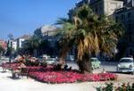 Flower Beds, Palace in Background, Split,Yugoslavia - Croatia