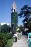 Church Tower, Statue by Mestrovic, Split,Yugoslavia - Croatia