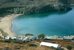 Looking Down on Sandy Bay, Lindos, Greece