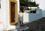 Doorway - Girl & Mother, Patmos, Greece