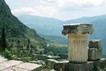 View Across & Up Valley, Delphi, Greece
