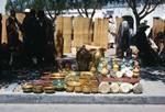 Market Square - Glazed Pottery & Mats, Djerba - H Souk, Tunisia