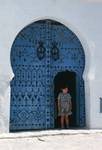 Blue Door, Kairouan, Tunisia