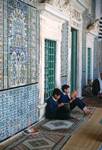 Inner Courtyard, Boys Reading, Kairouan, Tunisia