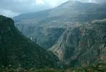Looking Down Kadisha Valley, Lebanon Hills, Lebanon