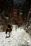 Riders in the Siq, Petra, Jordan