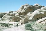 Nabatean Tombs & Shepherd, Petra, Jordan