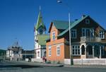 Green Church, Orange House, Husavik, Iceland