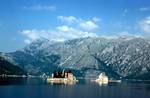 Approaching Perast, 2 Islands, Boka of Kotor, Montenegro (Yugoslavia)
