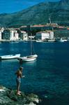 Old Harbour, Small Boy, Korcula, Croatia (Yugoslavia)