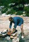 Cooking a Lobster, Island of Mljet, Croatia (Yugoslavia)