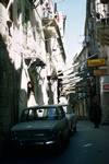 Street Scene - Anti-Earthquake Timbers, Syracuse, Italy - Sicily