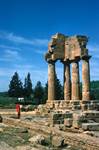 4 Columns, Temple of Dioscuri, Agrigento, Italy - Sicily