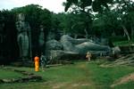 Standing & Reclining Buddha (with Shiela), Polonnaruwa, Ceylon
