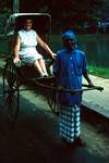 Rickshaw with Anna, Kandy, Ceylon