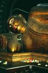 Face of Recumbent Buddha - Eyes Open, Kelaniya, Ceylon