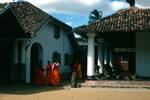 Corner of Temple & Monks, Kelaniya, Ceylon