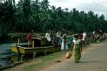 Boats, Group by Canal, Near Negombo, Ceylon