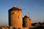 Windmills at Mandraki, Rhodes, Greece