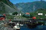 Pier & Houses, Sund, Norway, Lofoten Islands