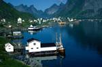 Black / White Shed, Boat, Reine, Norway, Lofoten Islands
