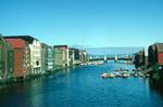 River & Warehouses, Trondheim, Norway