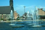 Fountains in Roundabout, Chester, England