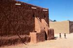 Building, Carved Wall, Doorway, Ideles, Algeria