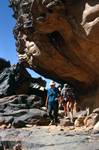 Overhanging Rock & Figures, On Way To Sefar, Algeria