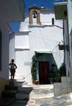 Church Door, Street, Skopelos, Greece
