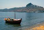 Boat, Hill, Skyros Bay, Greece