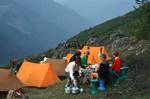 Camp Site & Tea, Camp Site Above Dhunche, Nepal