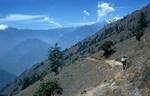 Path, Looking Onwards, Near Syarpaghaon, Nepal