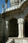Corner of White Marble Mosque, Delhi, India