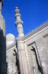 Looking up to Minaret, Sultan Hassan Mosque, Egypt