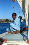 Boy on Felucca, Aswan, Egypt