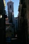 Street & Church Tower, Bonifacio, Corsica
