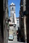 Street, Church Tower, Bonifacio, Corsica
