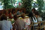 Group at Lunch, Porto Lecchio, Corsica