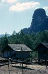 Thatched Building, Boat & Rocky Peak, Near Pangnga, Thailand