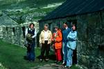 5 Girls at Cottage, St Kilda, Scotland