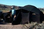 Tent, Man & Children, Nomads' Camp, 