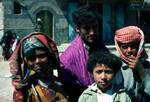 Man & 3 Children, South of Sana'a, North Yemen