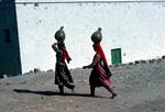 2 Girls With Water Jars, Near Taiz, North Yemen