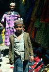 Man & Boy in Cloth Shop, Taiz, North Yemen