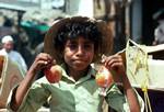 Boy With Fruit, Bayt Al Faikh, North Yemen