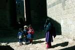 Children & Woman in Street, Amran, North Yemen