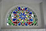 Stained Glass Window in Imam's Palace, Wadi Dahr, North Yemen