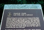 Plaque, Eagle Pass, Canada